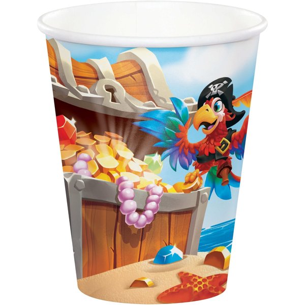 Creative Converting Treasure Island Pirate Cups, 9oz, 96PK 340121